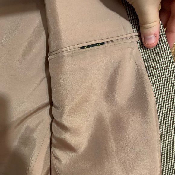 Vintage Patterned Pink/Grey Blazer - Picture 3 of 3